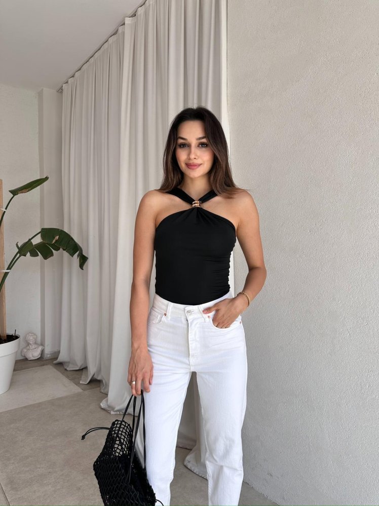 ENJOY Bluz 8139 - Siyah - Mooi Butik