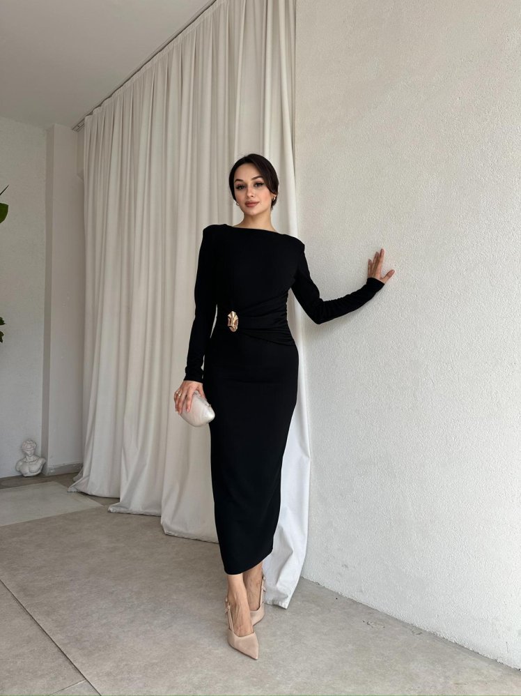 ERİX Elbise 8425 - Siyah - Mooi Butik