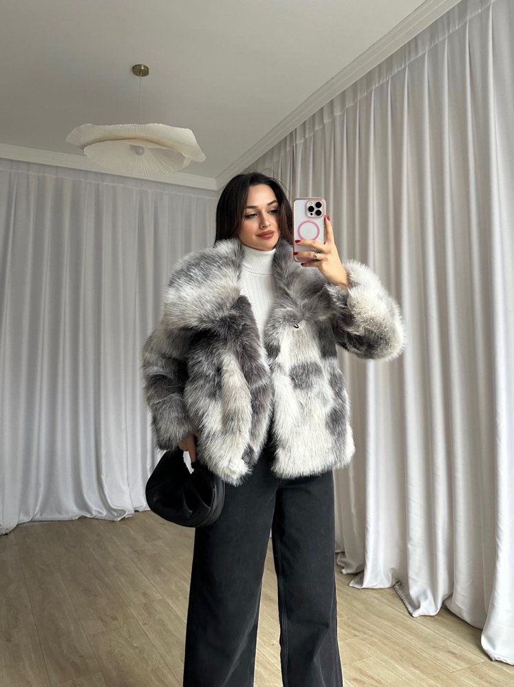 EROS Kürk 8735 - Gri - Mooi Butik