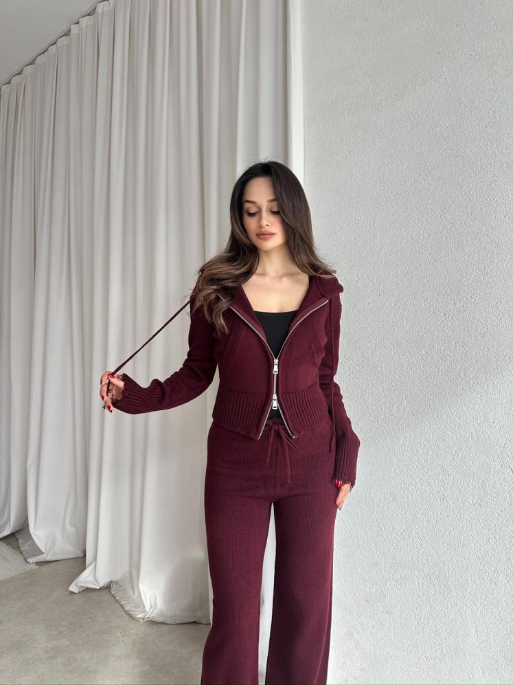 ESCAPE Triko Takım 8606 - Bordo - Mooi Butik