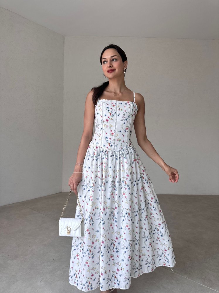 ESPA Maxi Elbise 2121 - Beyaz - Mooi Butik