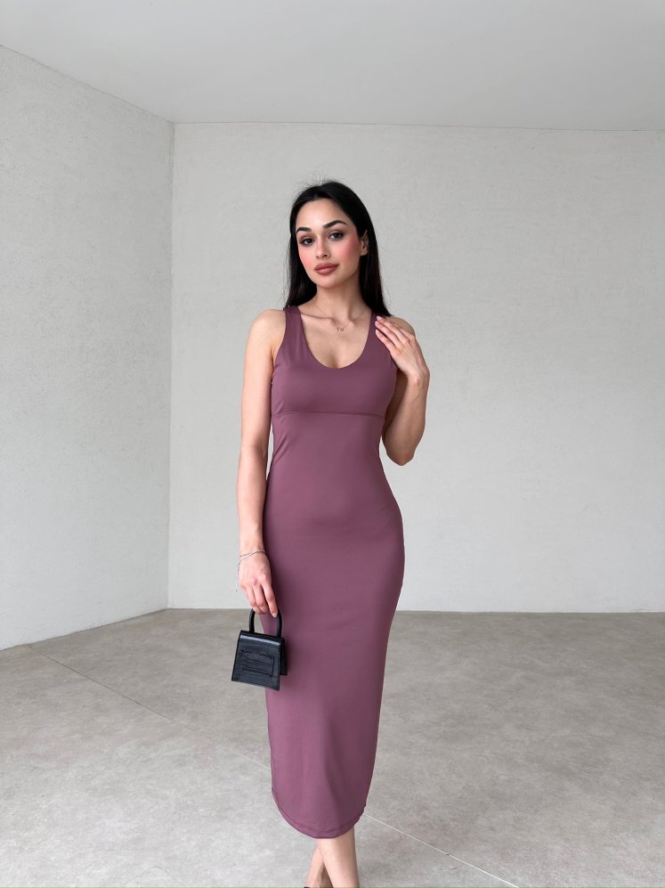 ESPOSİTO Midi Elbise 2381 - Mor - Mooi Butik