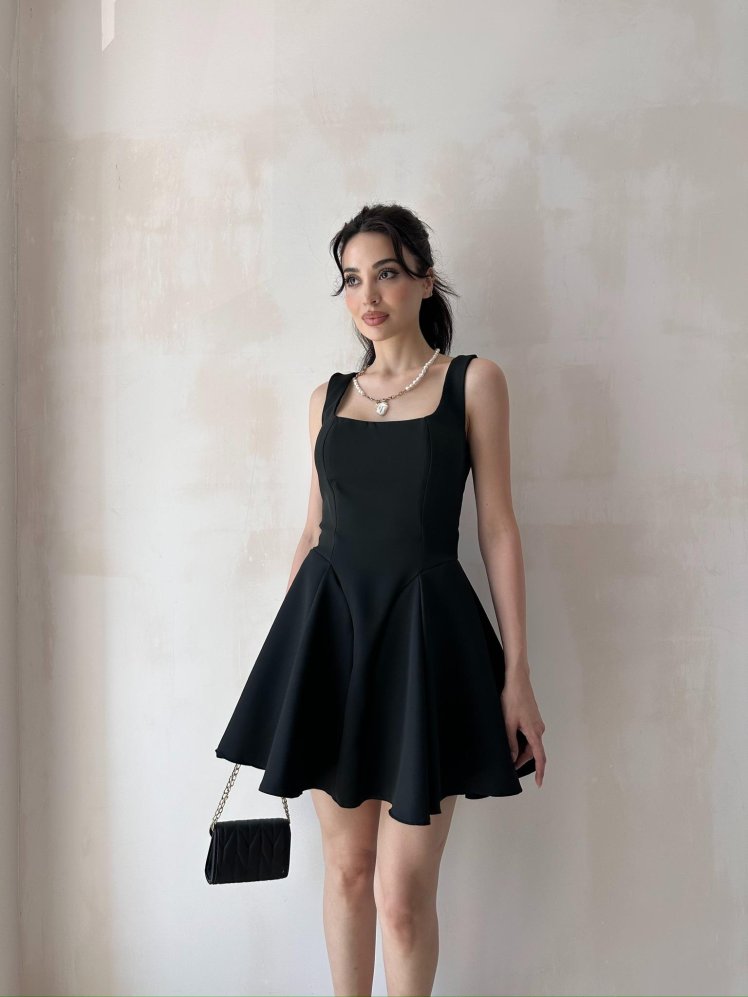 FABBRİ Mini Elbise 3490 - Siyah - Mooi Butik