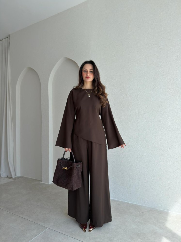 FANCY Takım 9048 - Acı Kahve - Mooi Butik