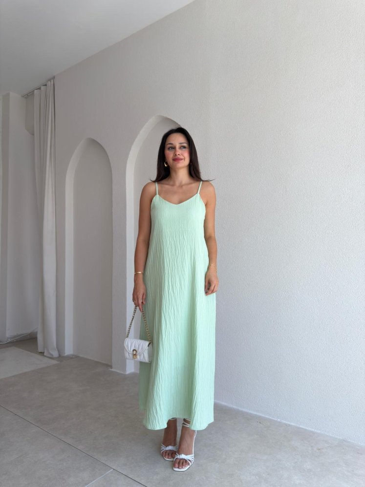 FAYRE Midi Elbise 3758 - Mint - Mooi Butik