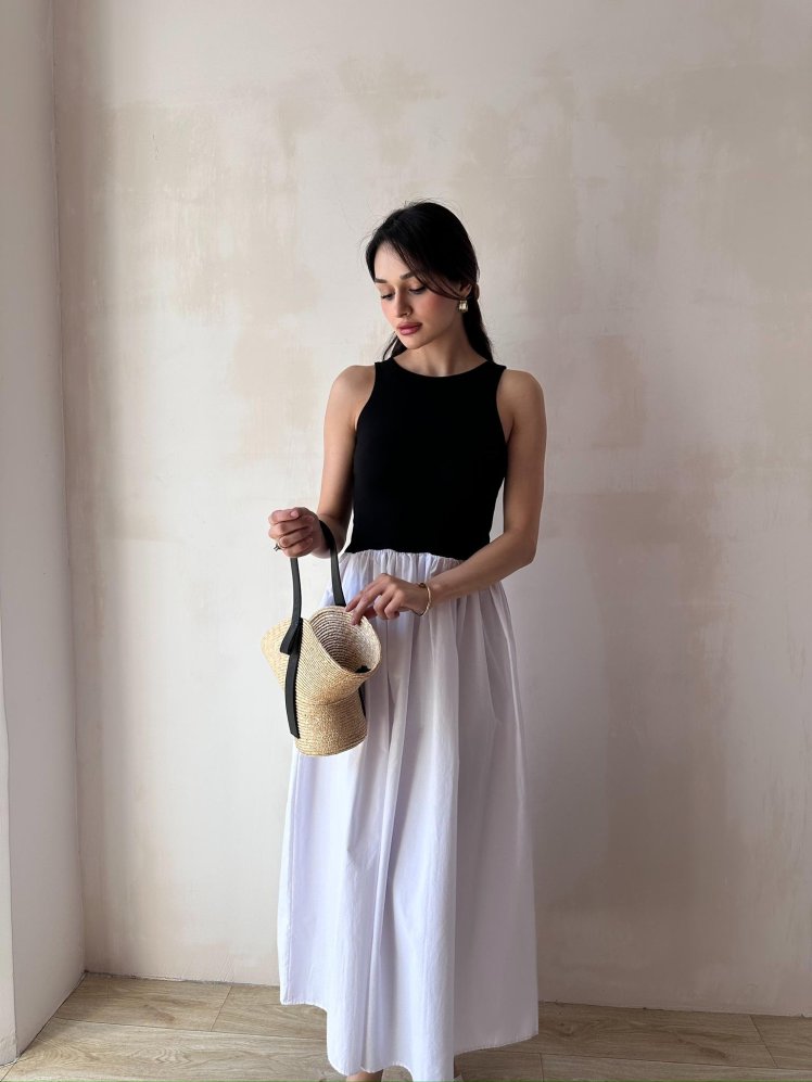 FELİCİA Midi Elbise 5474 - Beyaz - Mooi Butik