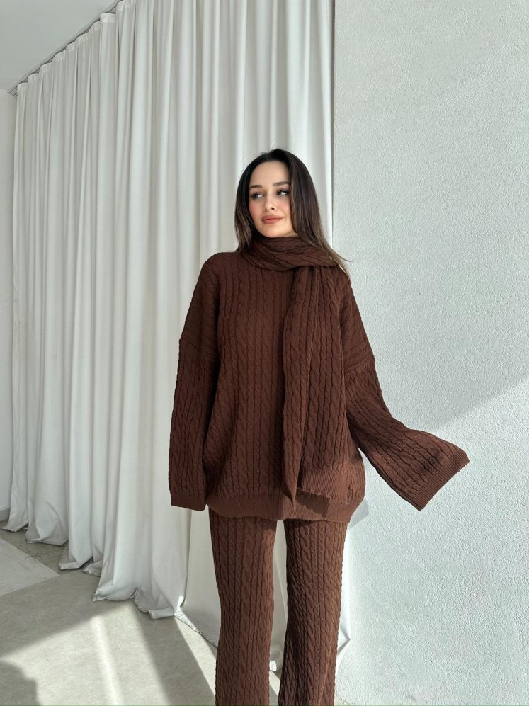 FEMME Takım 8443 - Acı Kahve - Mooi Butik