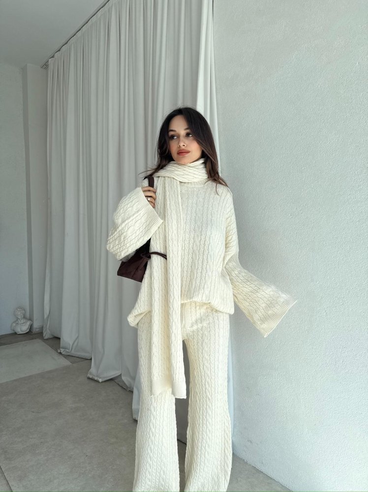 FEMME Takım 8443 - Krem - Mooi Butik