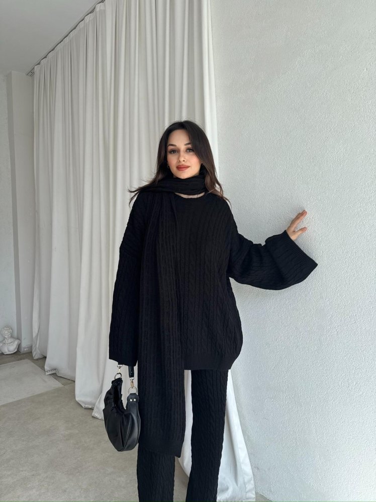 FEMME Takım 8443 - Siyah - Mooi Butik