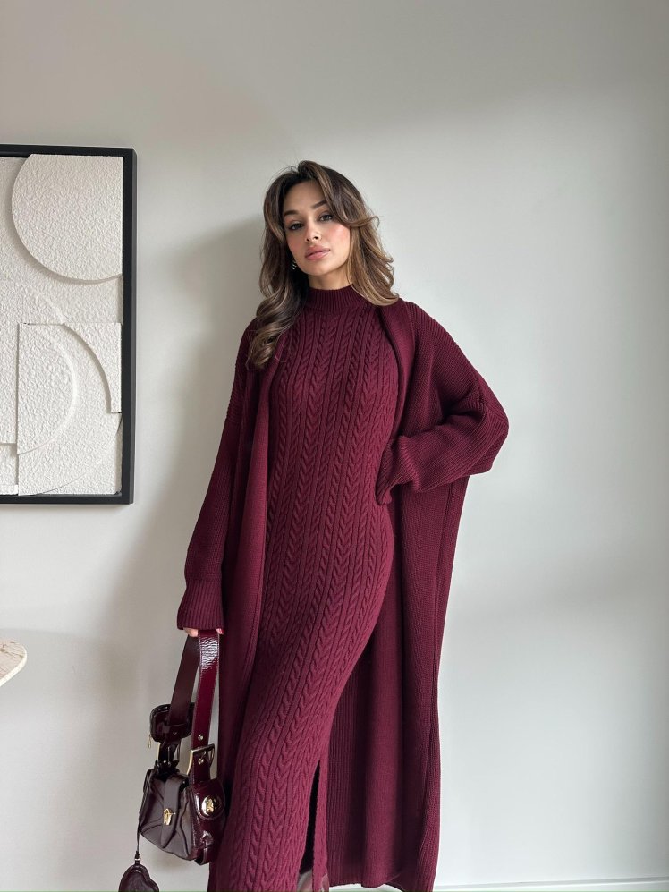 FİONA Takım 6789 - Bordo - Mooi Butik