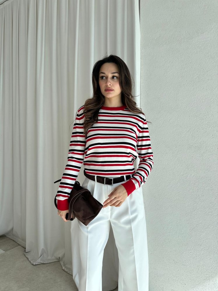 FLEX Kazak 8453 - Kırmızı - Mooi Butik