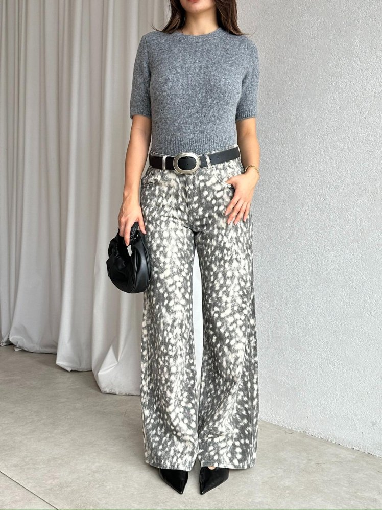 FLUX Pantolon 8408 - Leopar - Mooi Butik (1)