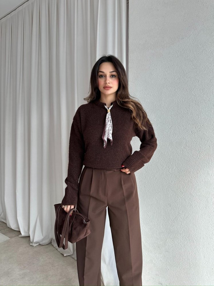 FORCE Kazak 8669 - Acı Kahve - Mooi Butik