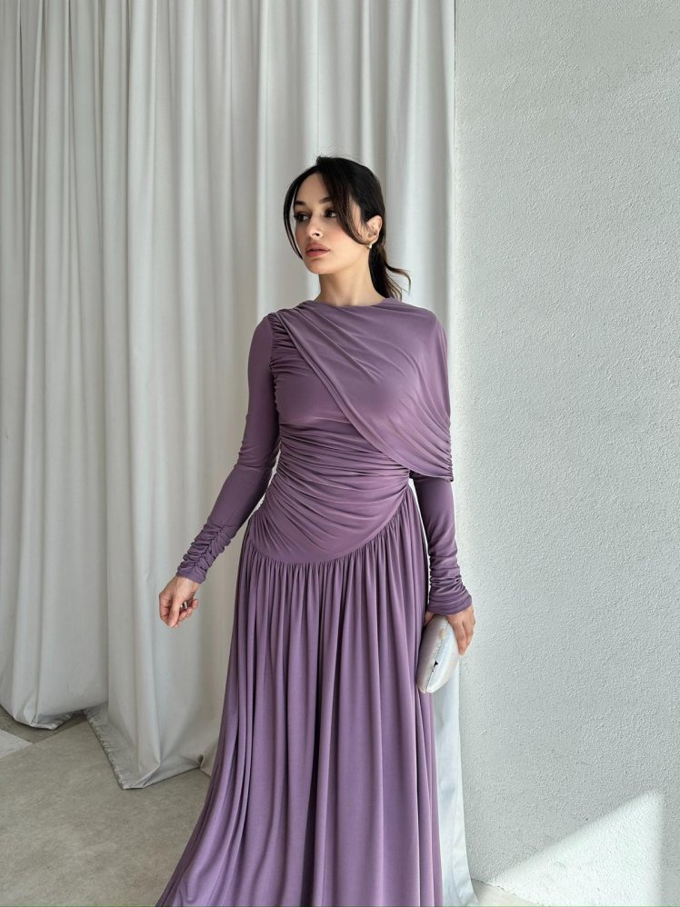 FOREO Maxi Elbise 8318 - Lila - Mooi Butik