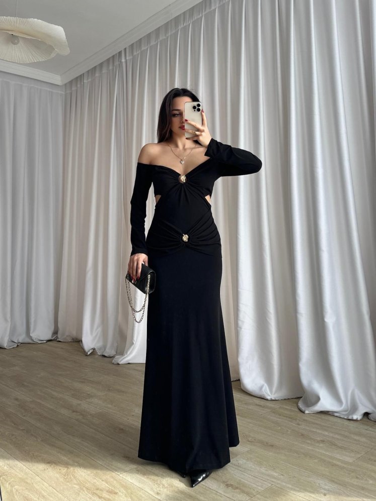 FRENZY Elbise 8736 - Siyah - Mooi Butik