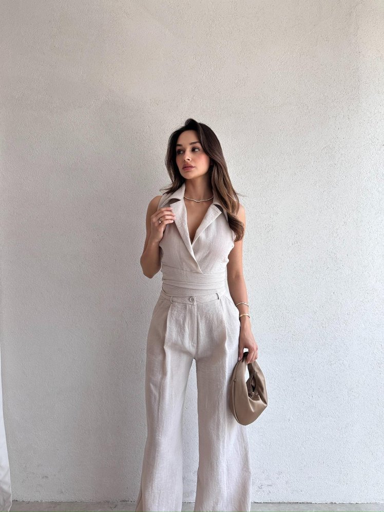 FULVİO Takım 7690 - Bej - Mooi Butik