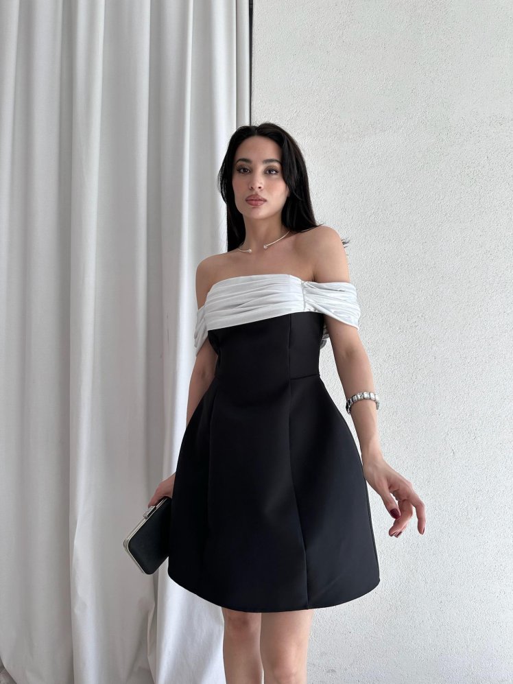 GALİA Mini Elbise 9277 - Siyah - Mooi Butik