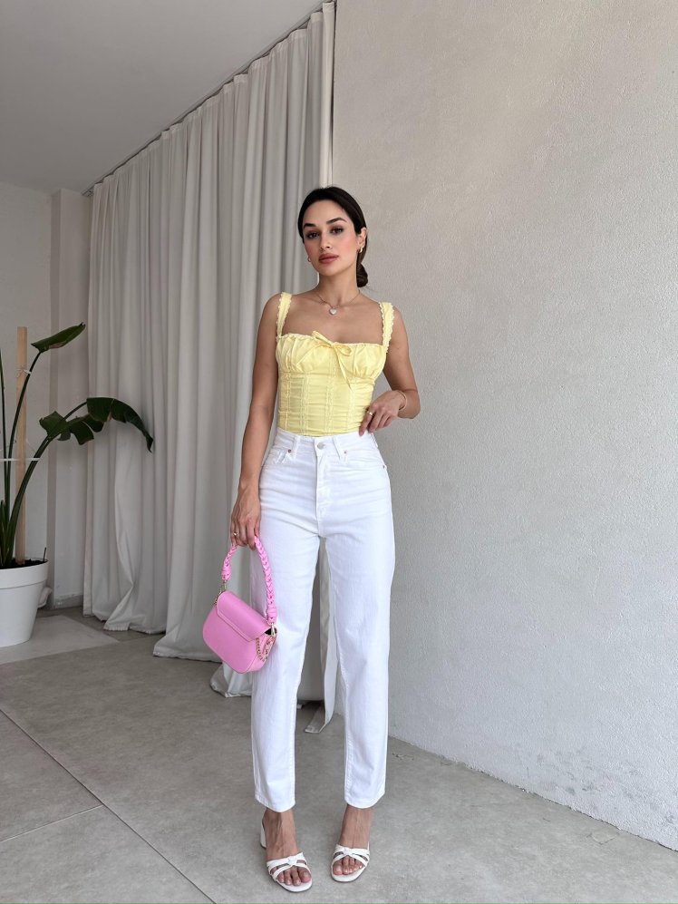 GERARD Pantolon 5674 - Beyaz - Mooi Butik