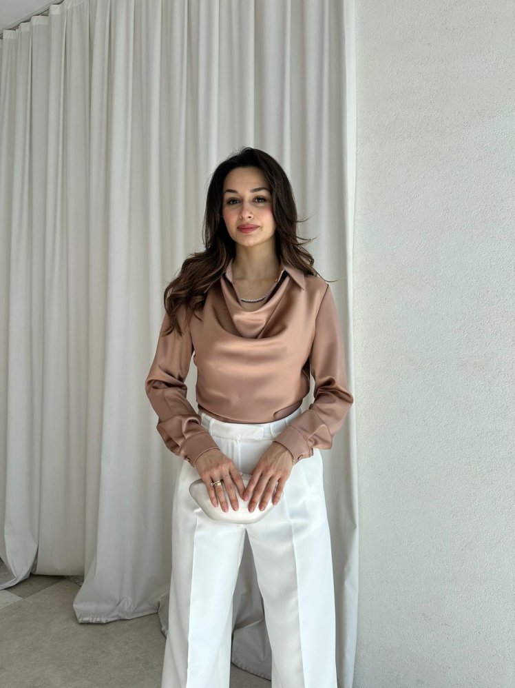 GİNGER Bluz 0685 - Vizon - Mooi Butik