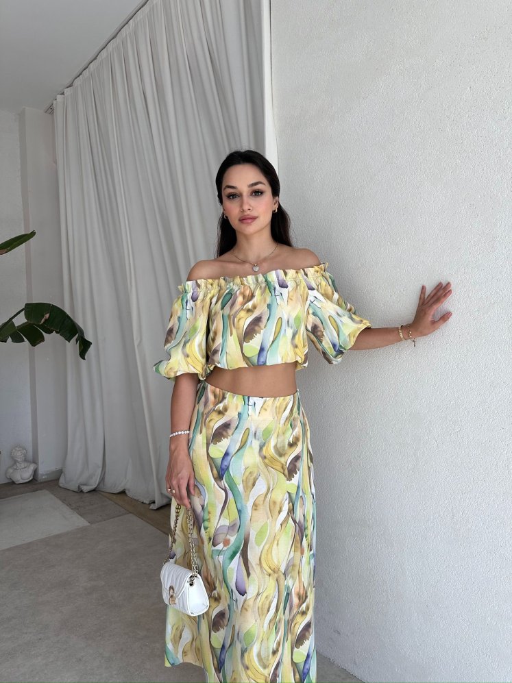 GİZİA Takım 7841 - Sarı - Mooi Butik