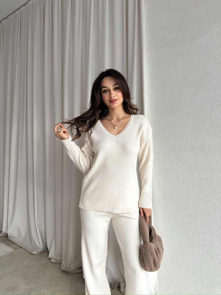 GLAZER Triko Takım 2021 - Krem - Mooi Butik