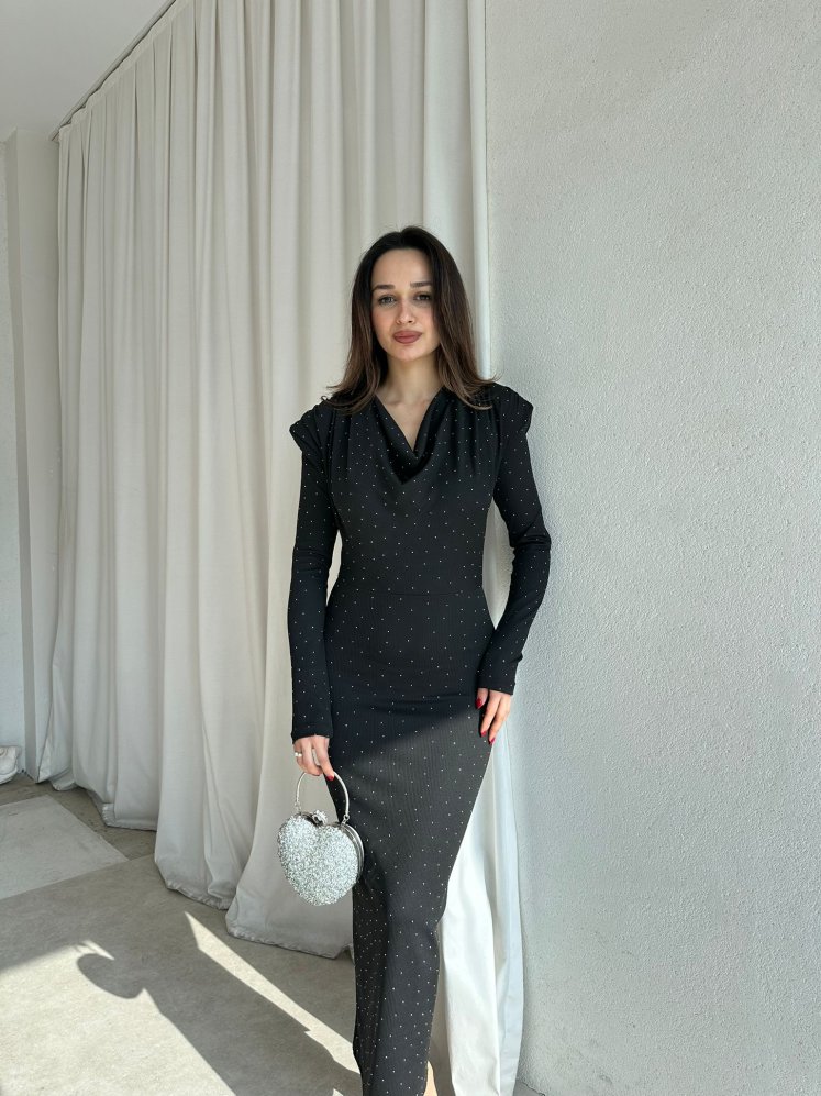 GLEAM Elbise 8805 - Siyah - Mooi Butik