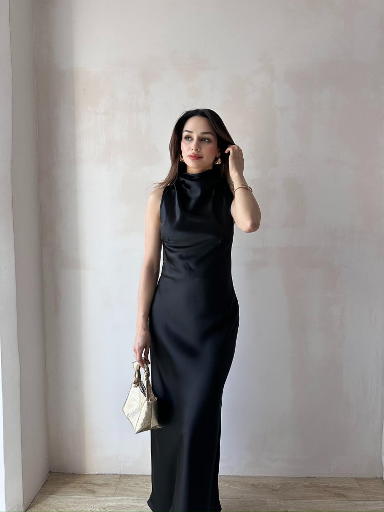 GODWİN Maxi Elbise 6493 - Siyah - Mooi Butik