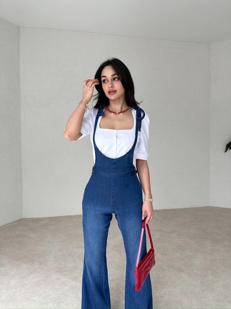 Gömlekli MOENA Denim Tulum 3765 - Mooi Butik