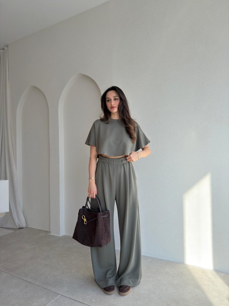 GONG Takım 8398 - Haki - Mooi Butik