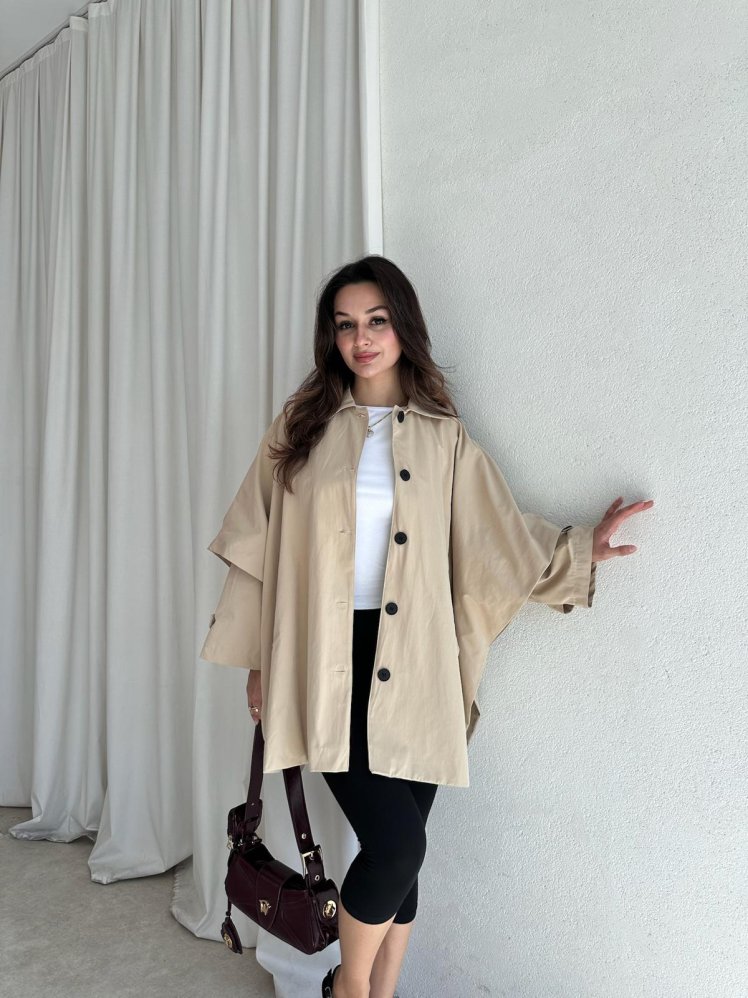 GROK Ceket 8538 - Krem - Mooi Butik