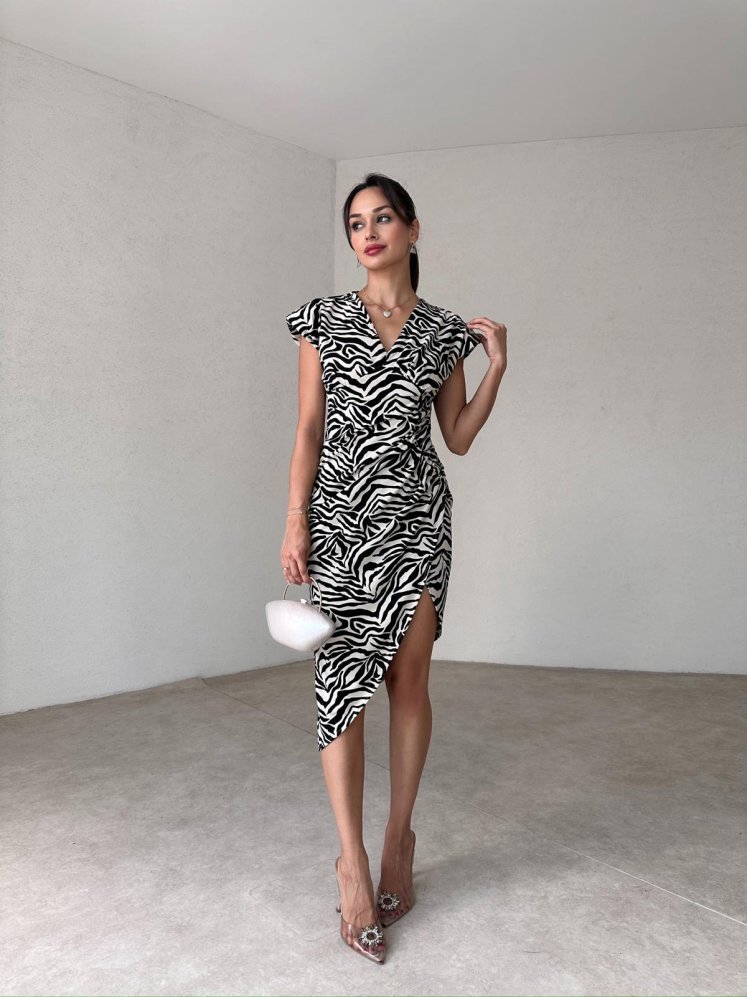 GUSTO Mini Elbise 3723 - Yeşil - Mooi Butik