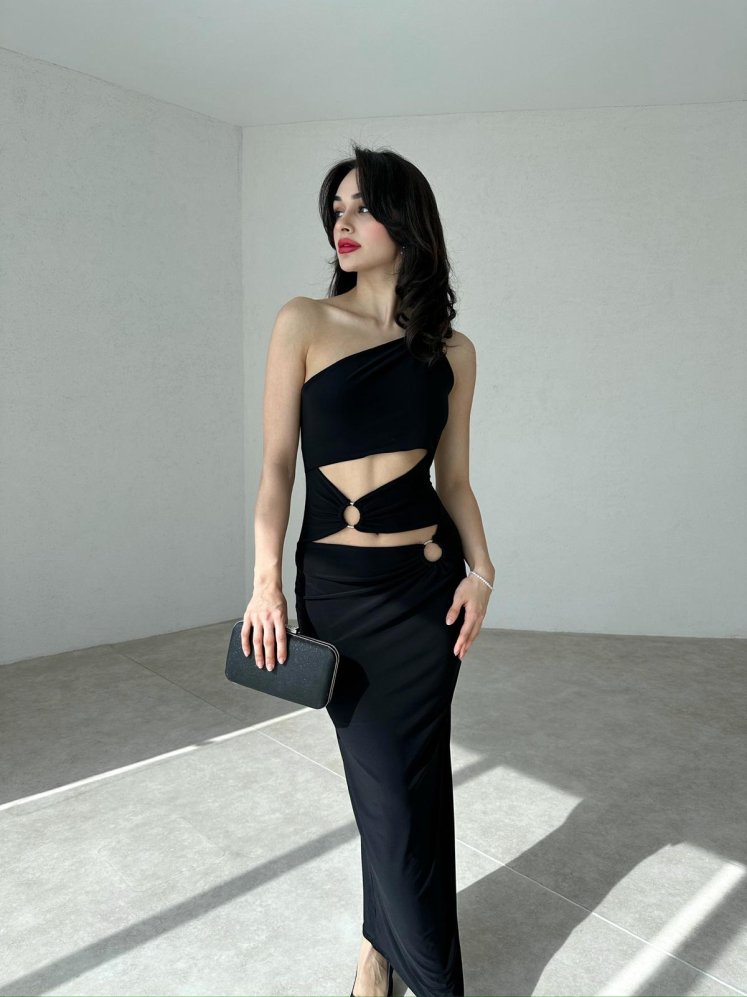 NARCOS Elbise 8491 - Siyah - Mooi Butik