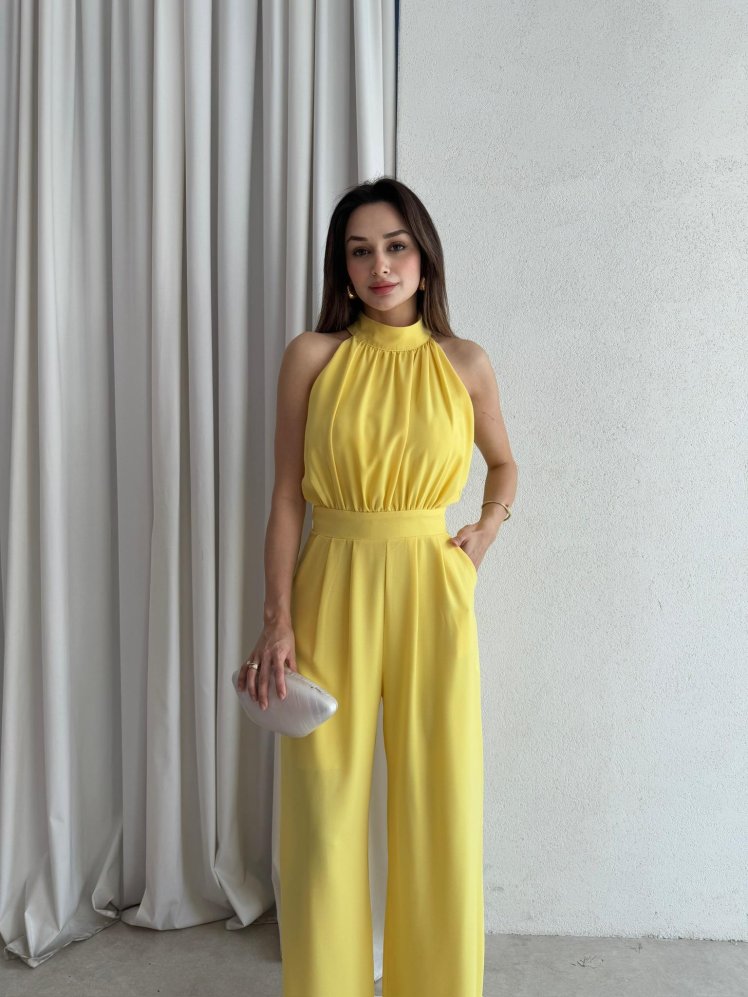 Halter Yaka CROFT Tulum 3361 - Sarı - Mooi Butik