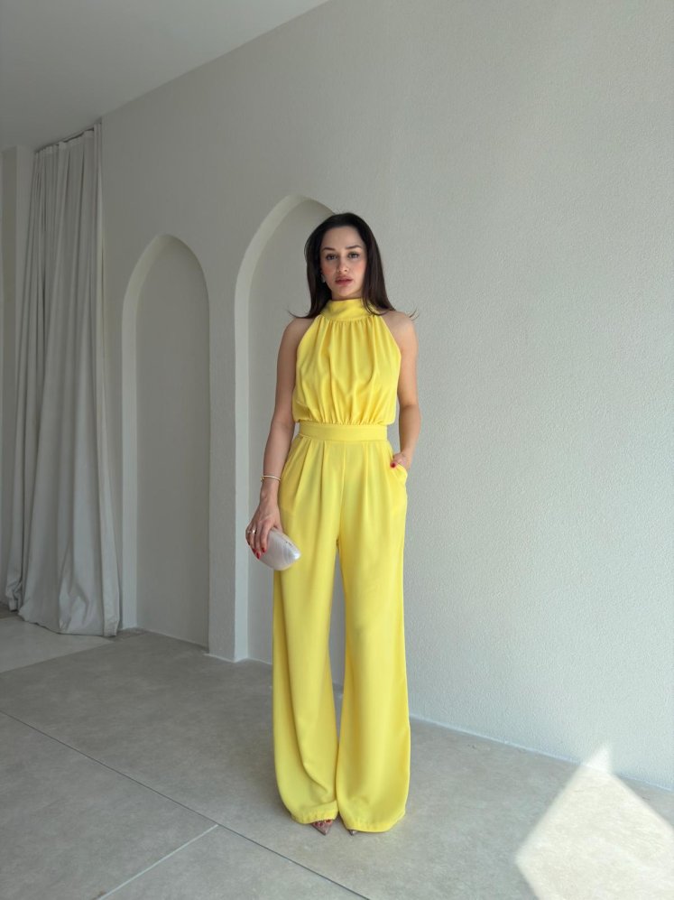 Halter Yaka CROFT Tulum 3361 - Sarı - Mooi Butik