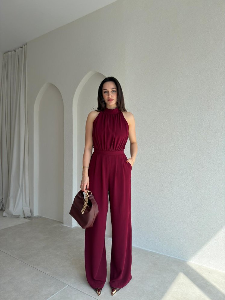 Halter Yaka CROFT Tulum 3361 - Bordo - Mooi Butik