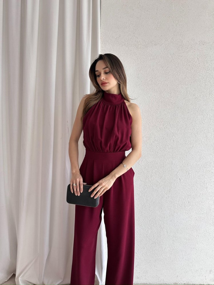 Halter Yaka CROFT Tulum 3361 - Bordo - Mooi Butik