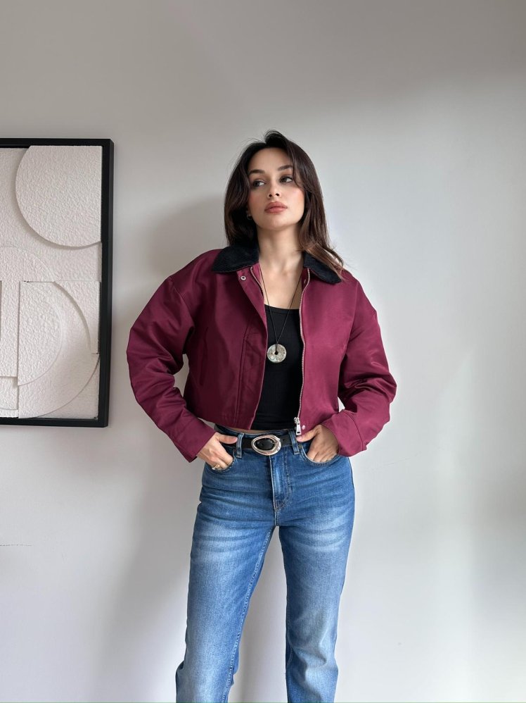 HAMPTON Ceket 8259 - Bordo - Mooi Butik