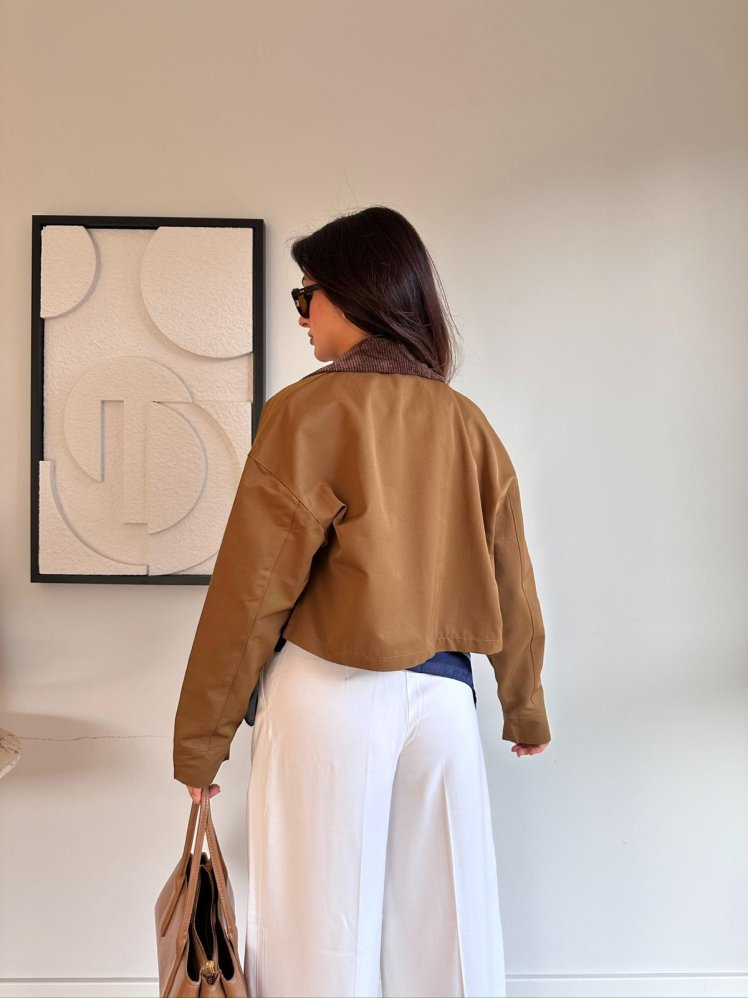 HAMPTON Ceket 8259 - Kahverengi - Mooi Butik (1)