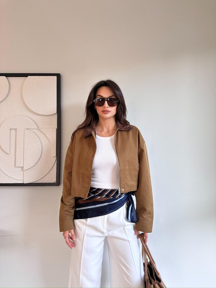 HAMPTON Ceket 8259 - Kahverengi - Mooi Butik