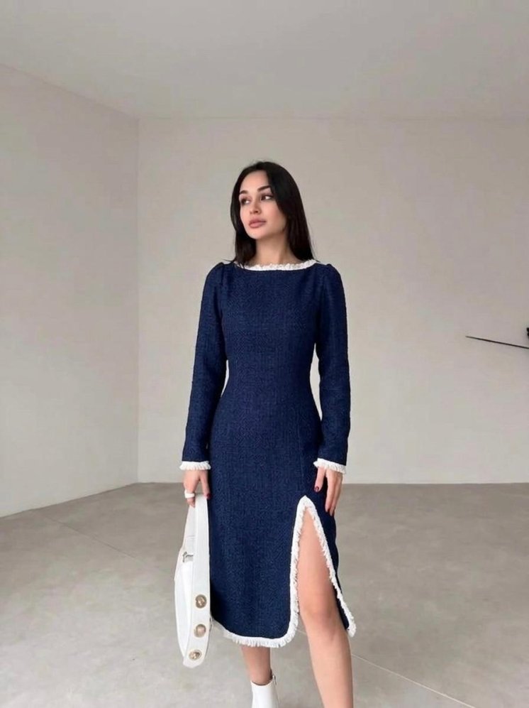 HARRY Elbise 3849 - Lacivert - Mooi Butik