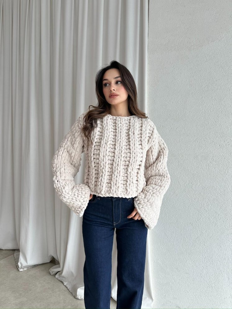 Homemade VESPER Kazak 4787 - Krem - Mooi Butik