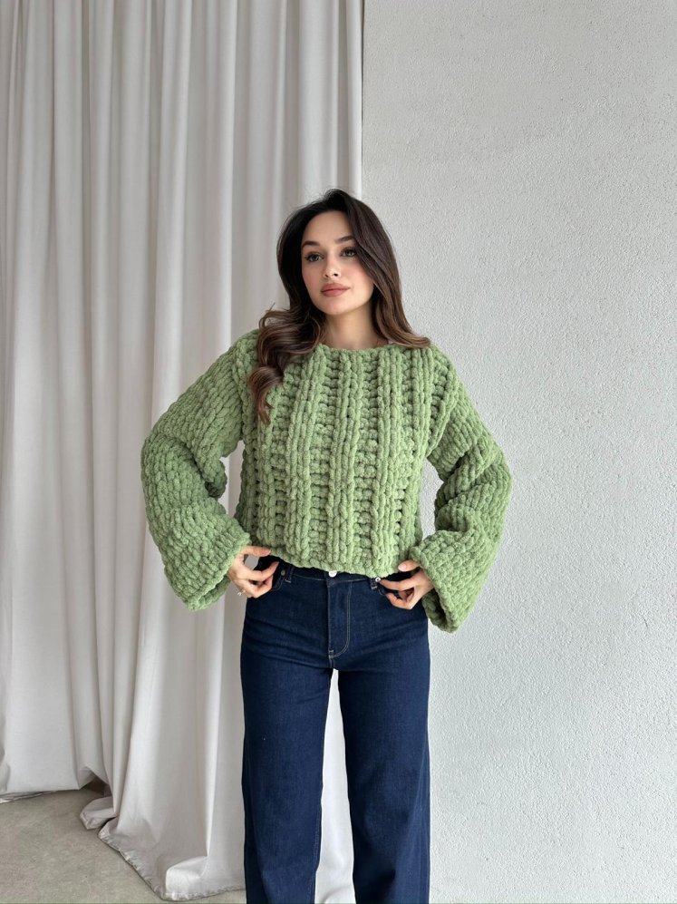 Homemade VESPER Kazak 4787 - Yeşil - Mooi Butik