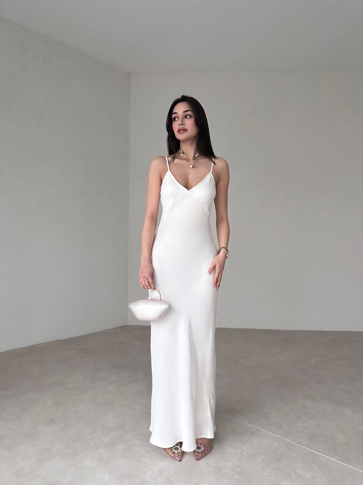 Haze Elbise 7734 - Ekru - Mooi