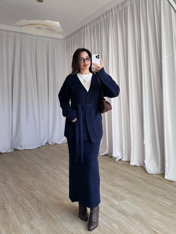 İRİS Takım 8471 - Lacivert - Mooi Butik