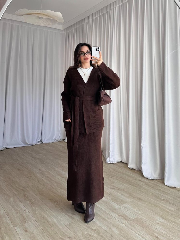 İRİS Takım 8471 - Acı Kahve - Mooi Butik