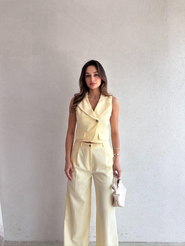 JACKİW Takım 9984 - Sarı - Mooi Butik