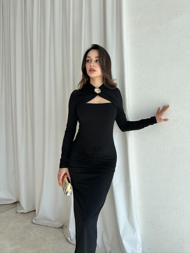 JADE Elbise 8591 - Siyah - Mooi Butik