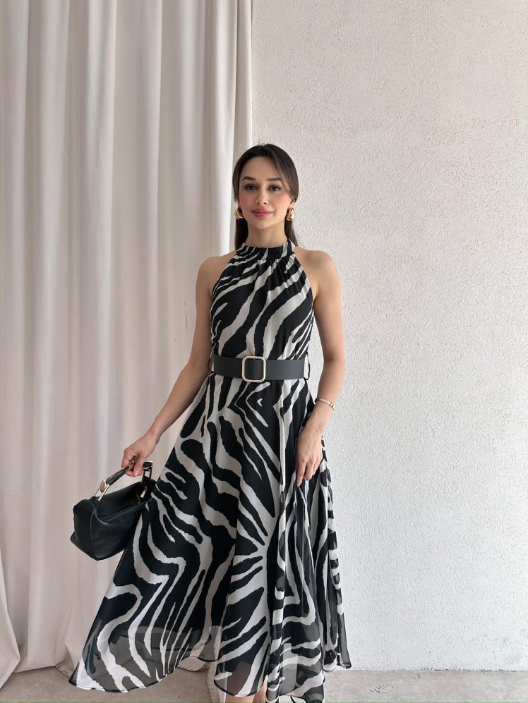 JAMELA Midi Elbise 5649 - Mooi Butik