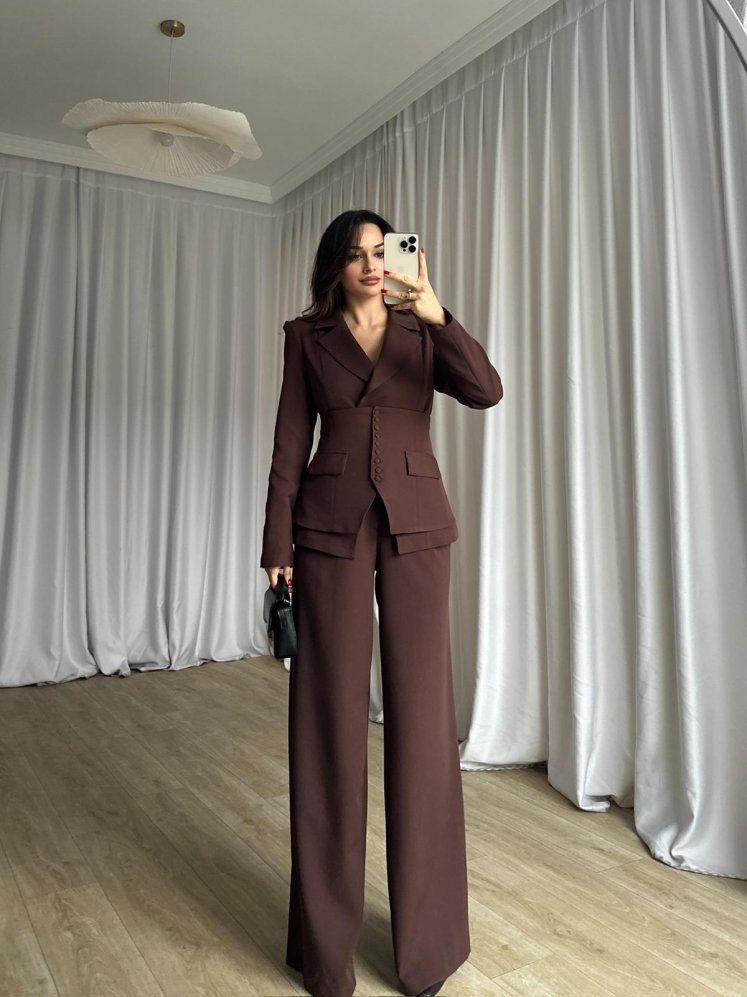 JANSET Üçlü Takım 8779 - Acı kahve - Mooi Butik