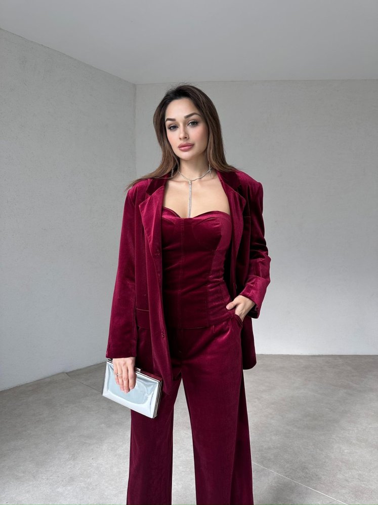 JAVİER Takım 5853 - Bordo - Mooi Butik